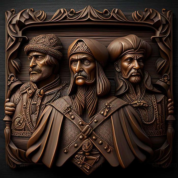 3D model Europa Universalis 4 Cossacks game (STL)